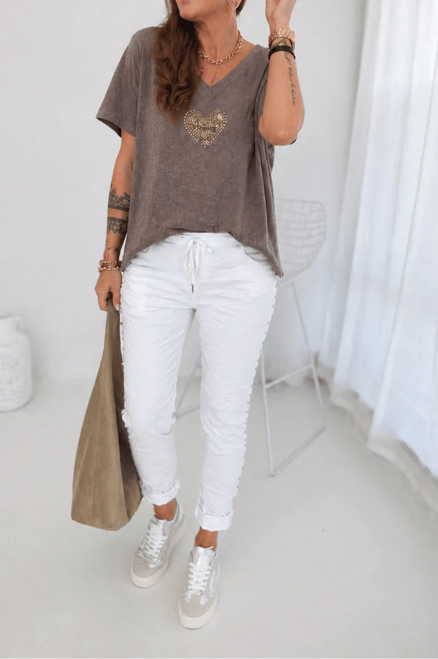 Feinstrick T-Shirt 2604043 - Image 3
