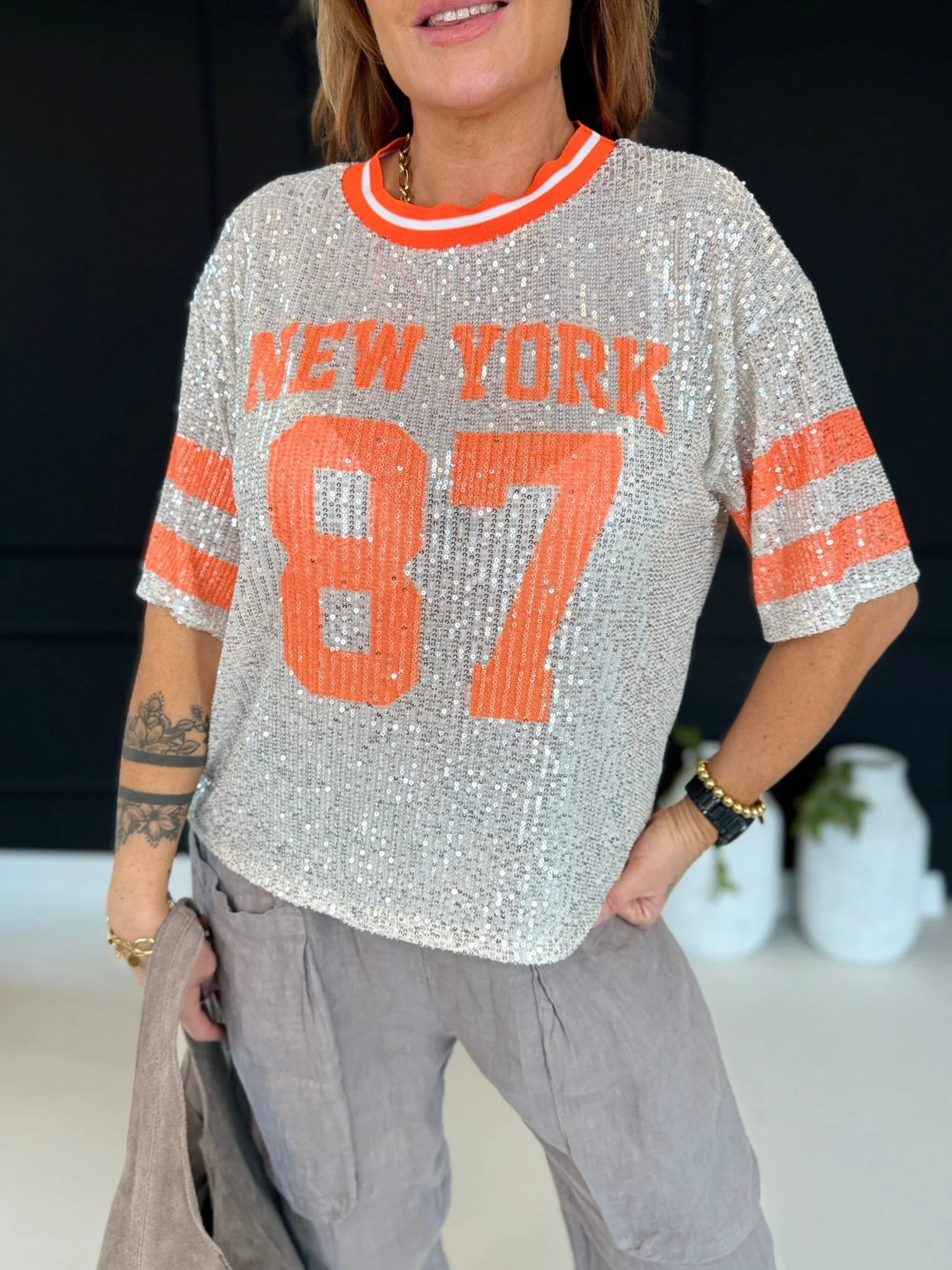 Pailletten T-Shirt 2605014 - Image 3